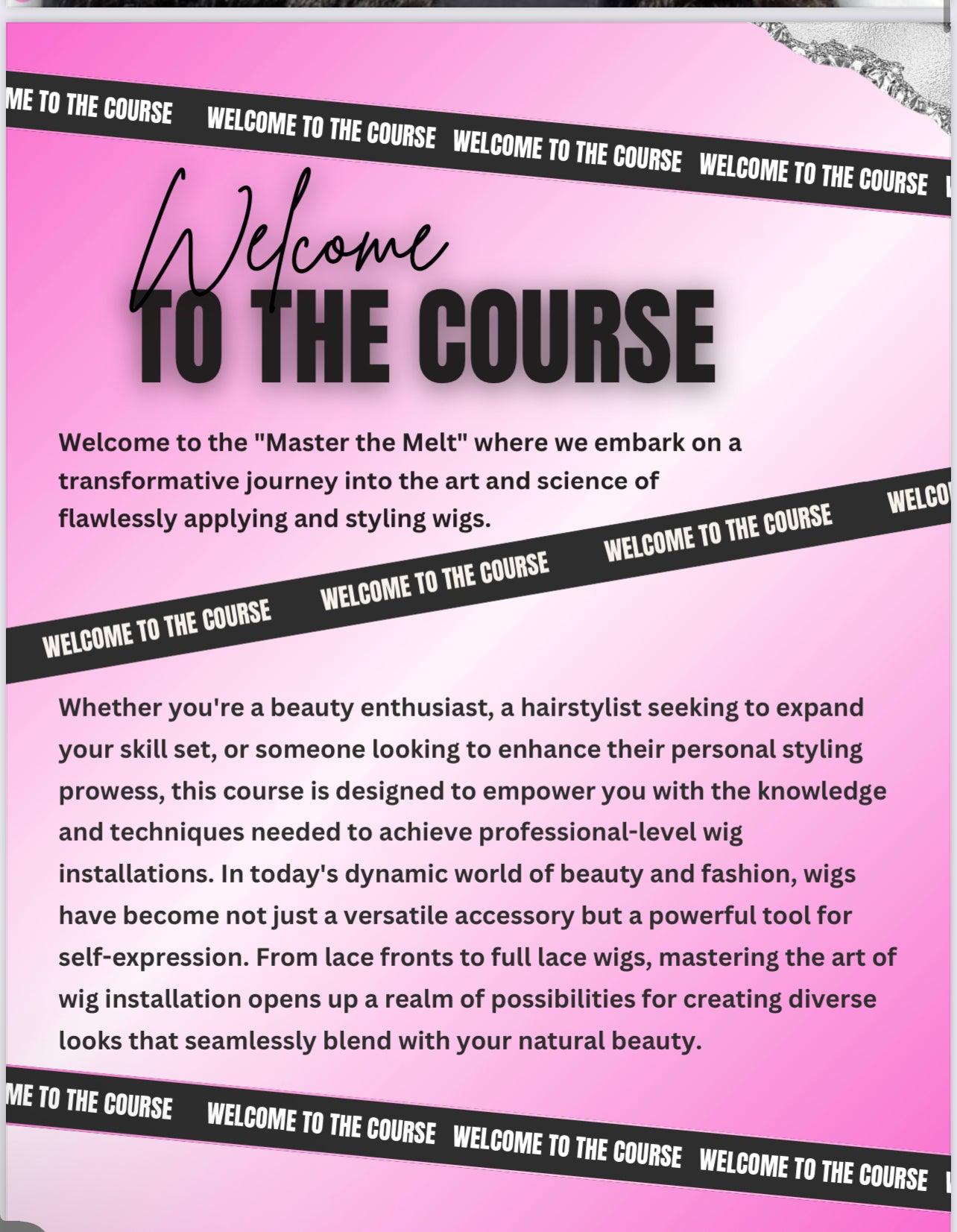 Melt It Without Glue
The Ultimate Digital Guide to a Flawless, Glueless Wig Install.