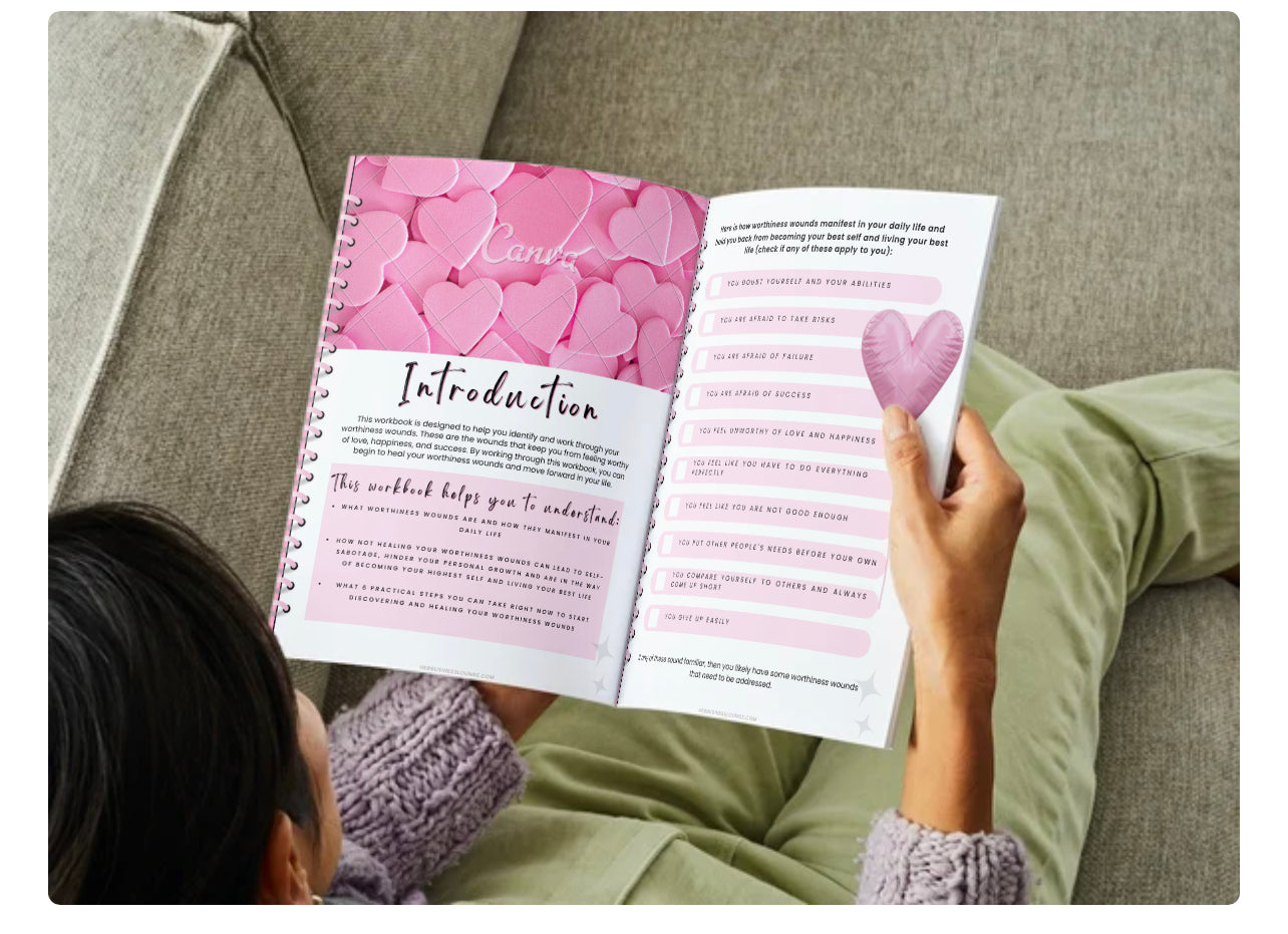Heal your wounds workbook journal.