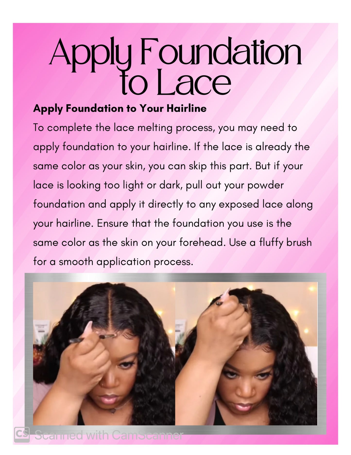 How to Melt a Wig for a Natural, Flawless Lace Finish.